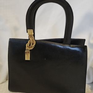 Valentino Orlandi Black leather Evening Handbag